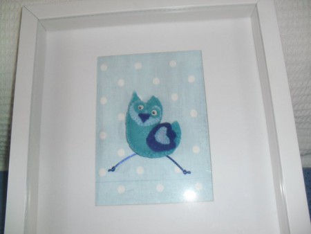 Cuadros intevenidos con técnica mixta (Valor $10.000.- CLP)