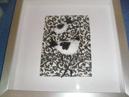 Cuadros intevenidos con técnica mixta (Valor $10.000.- CLP)