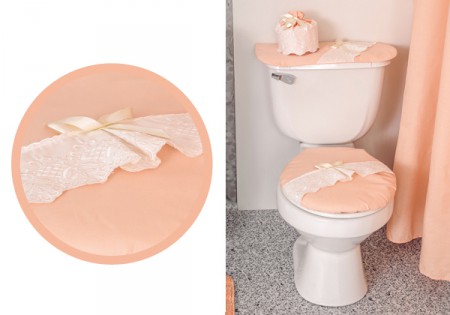 Juego baño 3 piezas rosado